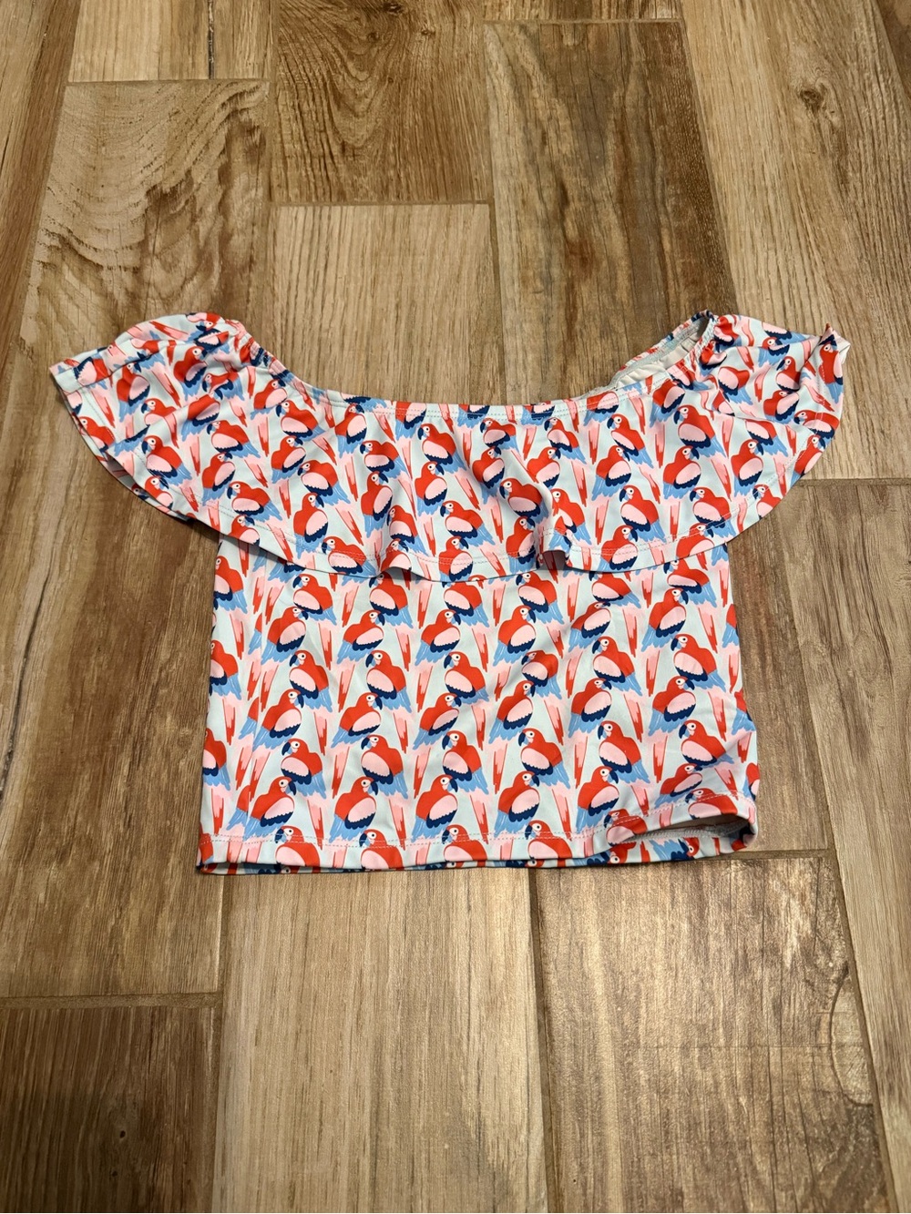 Kortni Jeane Parrot Mini Ruffle Around the Top